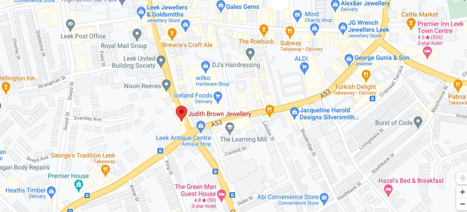 Judith Brown Bridal and Jewellery Studio in Leek Staffordshire