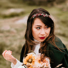 Edera headpiece handmade and in wire and beaded by Judith Brown Bridal