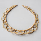 Golden bridal crown by Judith Brown Bridal