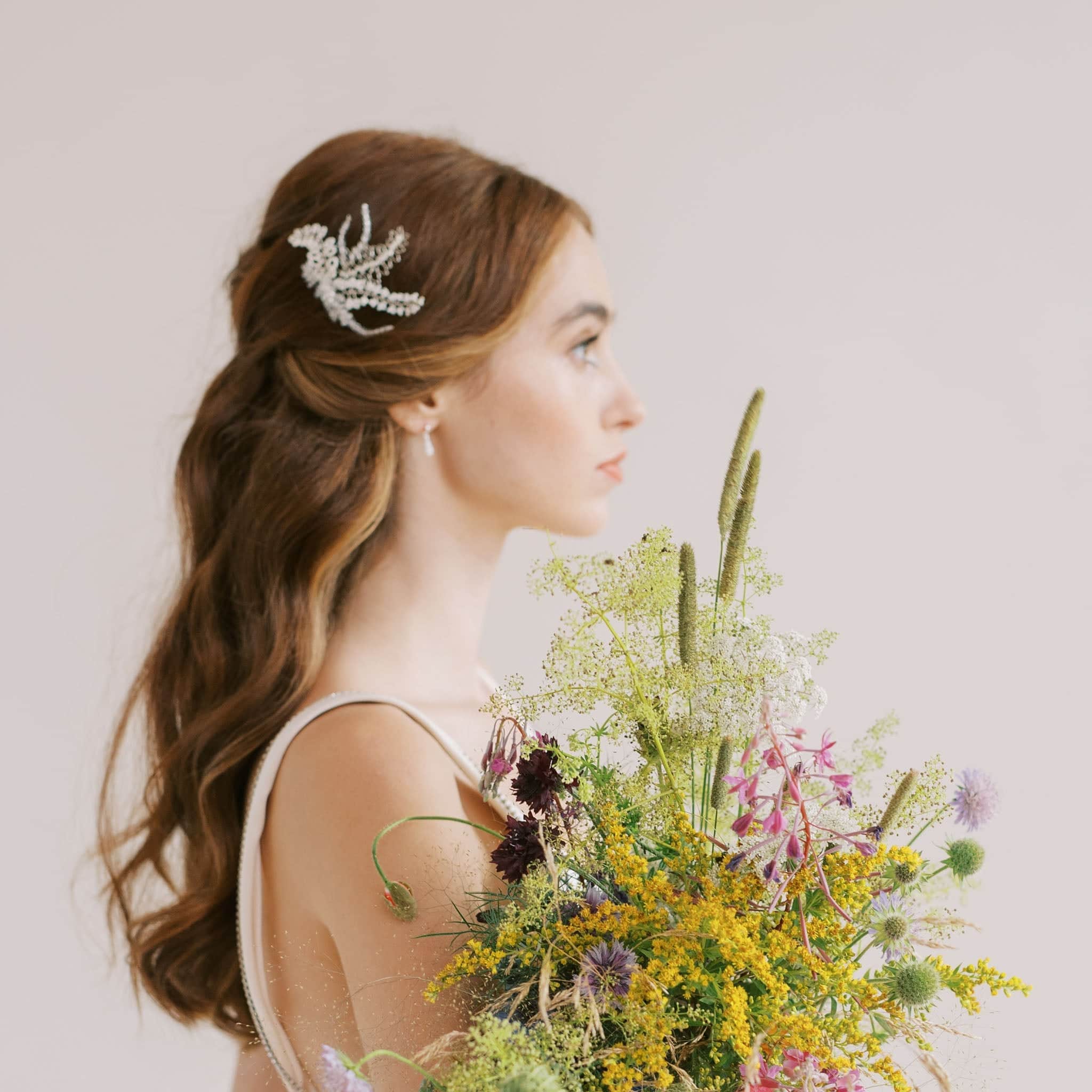 nature inspired wdding accessories by Judith Brown Bridal