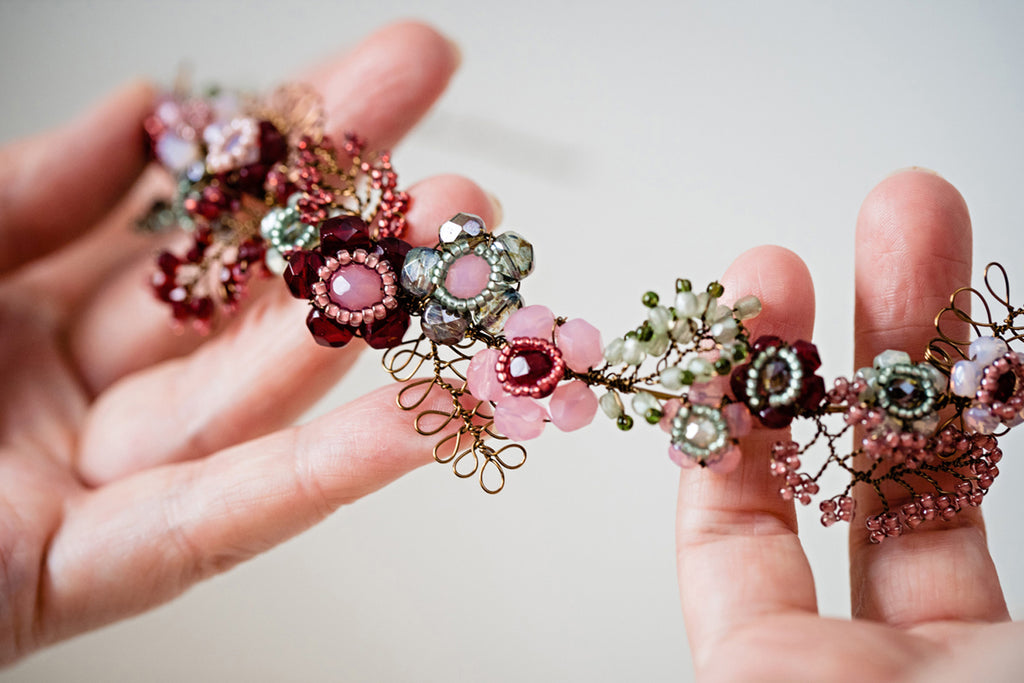 handmade accessories and how to looka after them by Judith Brown Bridal
