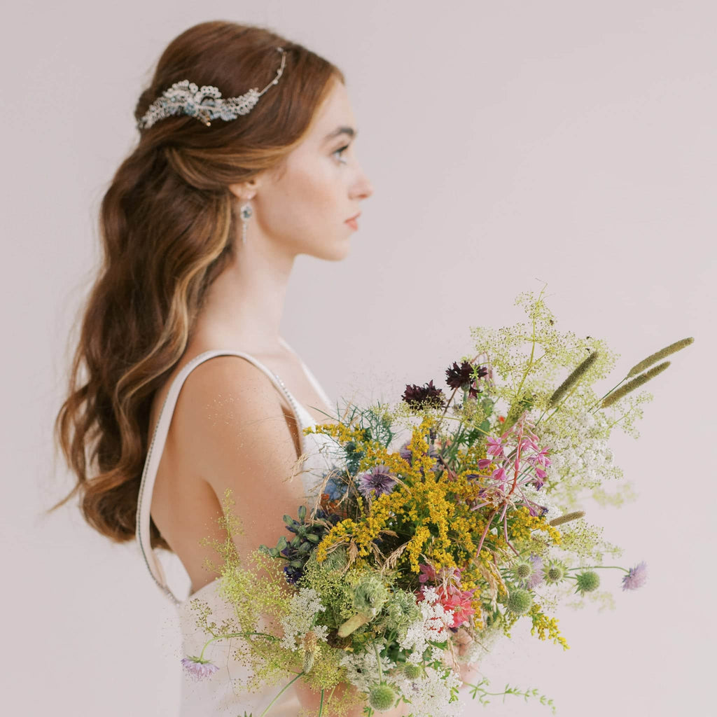 Nature inspired wedding hair accessories by Judith Brown Bridal