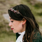 Edera headpiece handmade and in wire and beaded by Judith Brown Bridal