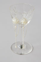 Chandelier bridal earrings with pearls by Judith Brown Bridal