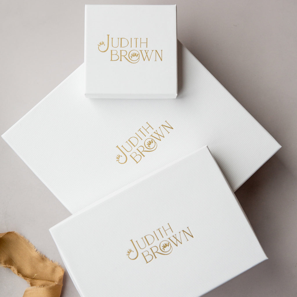Presentation boxes for Judith Brown Bridal